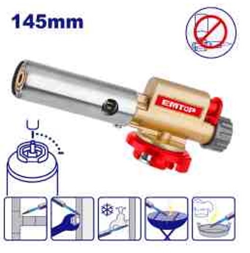 Flame Gun Durable Metal, 1300°C Adjustable, Bayonet Type, 182g Weight